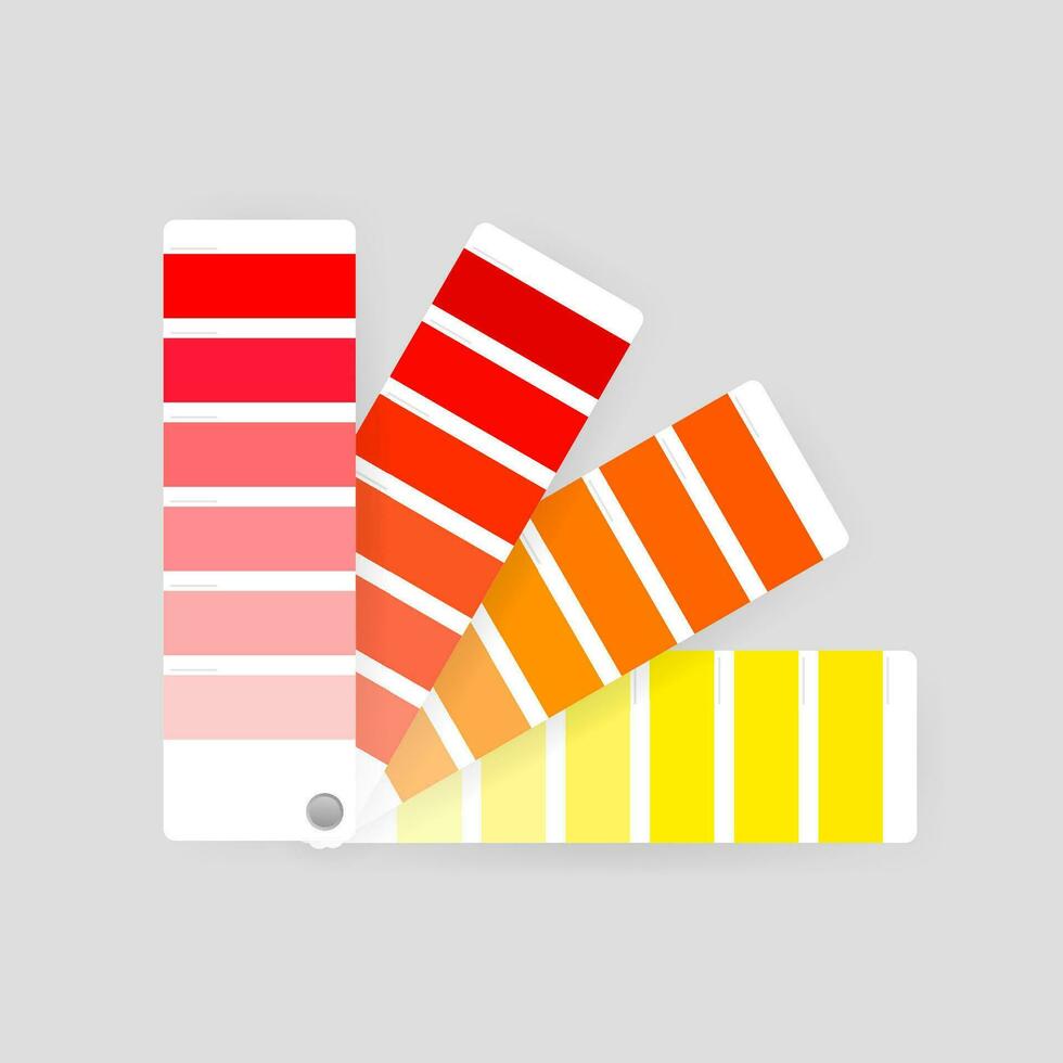 guía de paleta de colores sobre fondo transparente vector