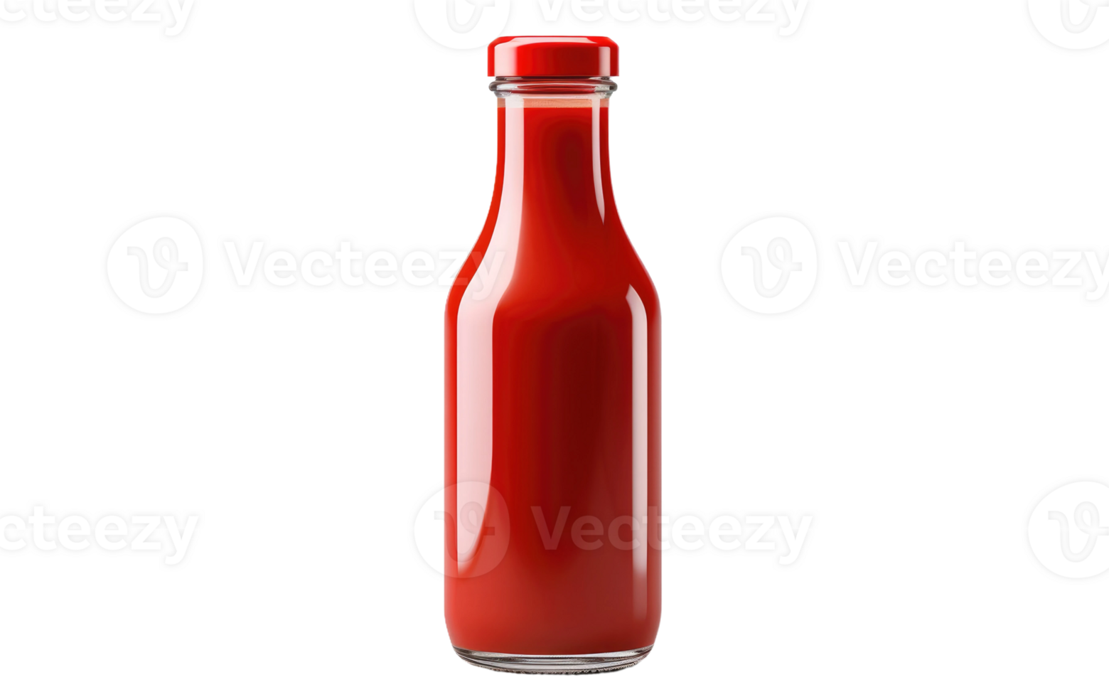 AI generated Ketchup Bottle on Transparent background png