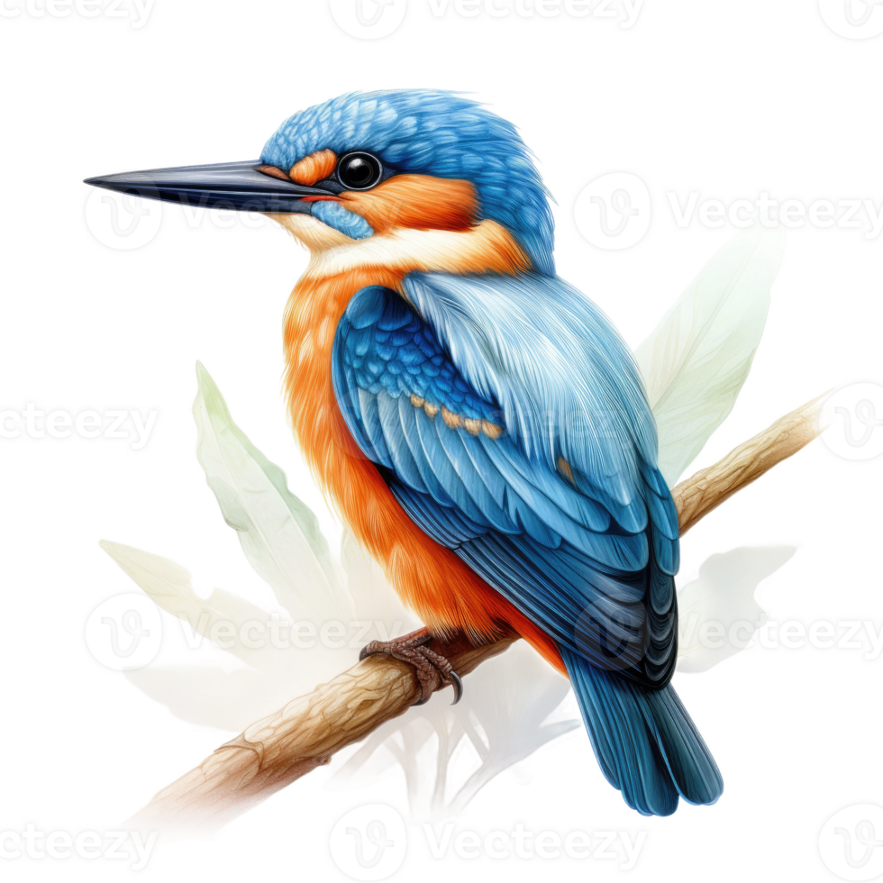AI generated Realistic Guam Kingfisher, on transparent background. png