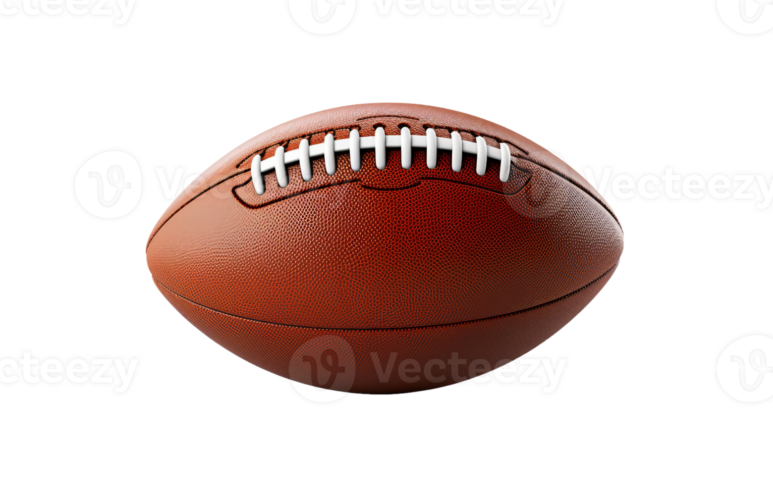 AI generated American Football on Transparent Background, PNG format