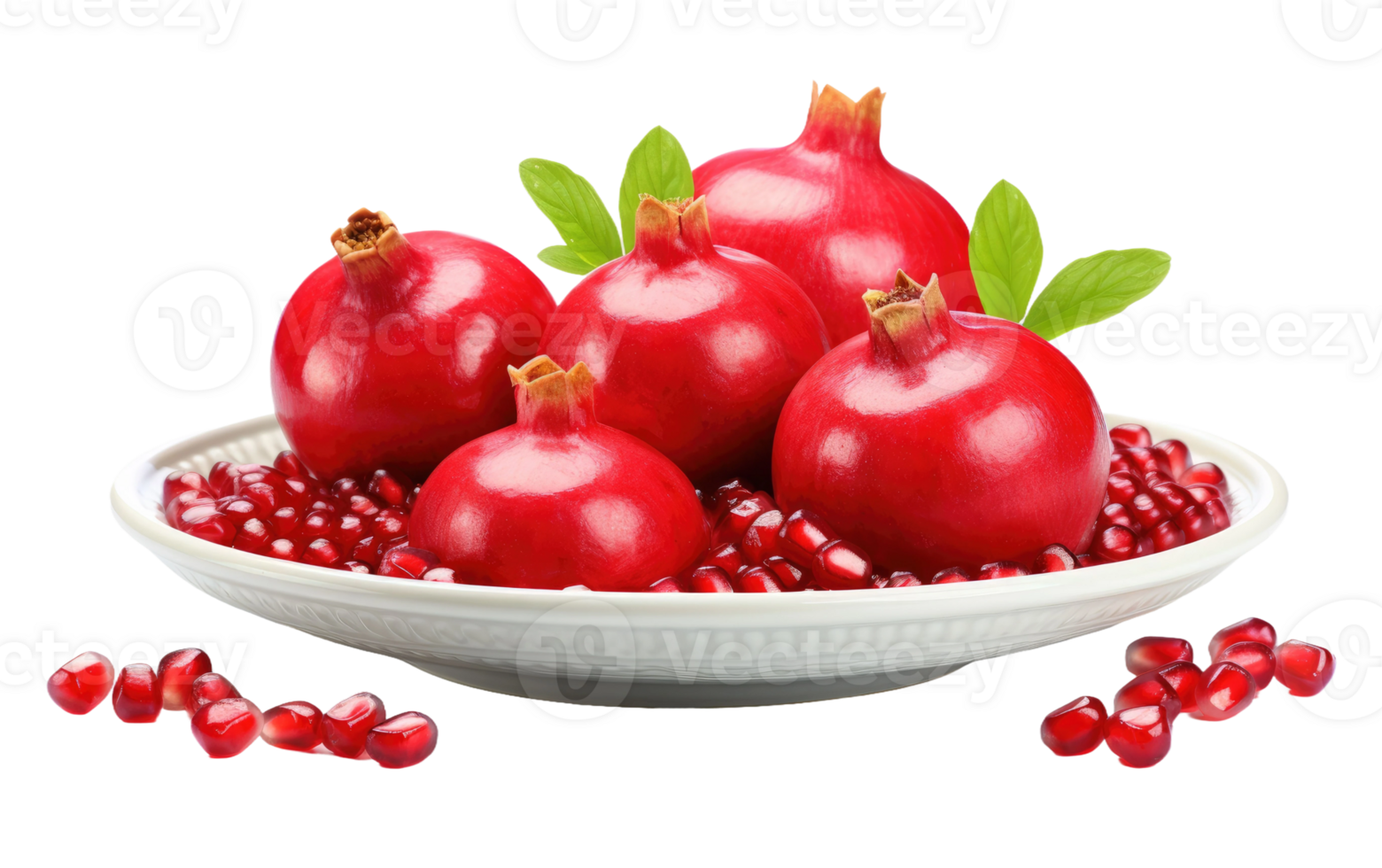 AI generated Juicy Pomegranate on Transparent background png