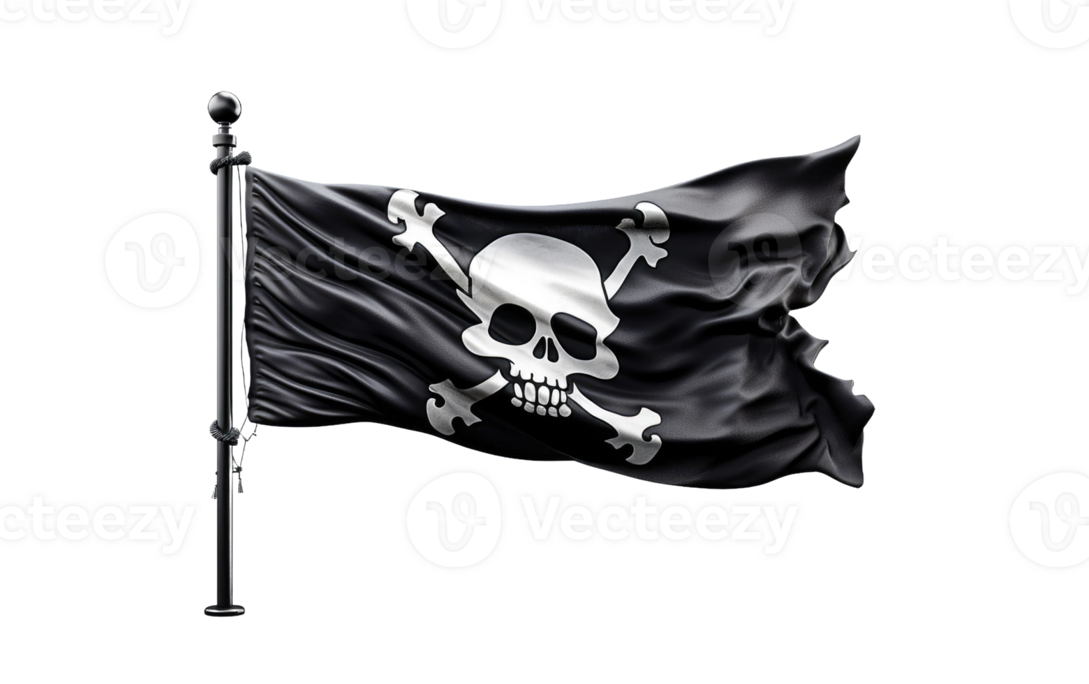 AI generated Pirate Captain's Banner on Transparent background png