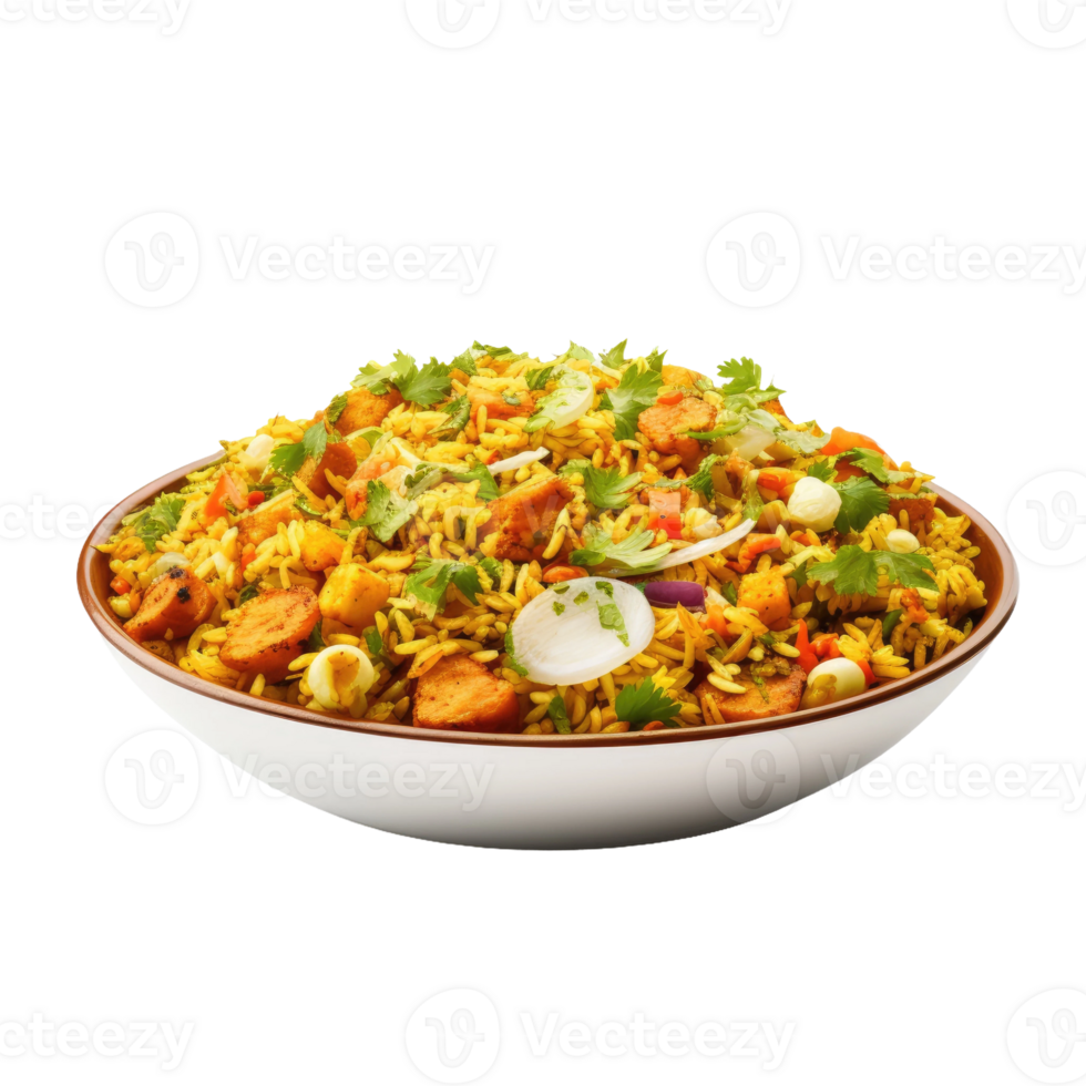 AI generated Realistic Bhelpuri, on transparent background. png