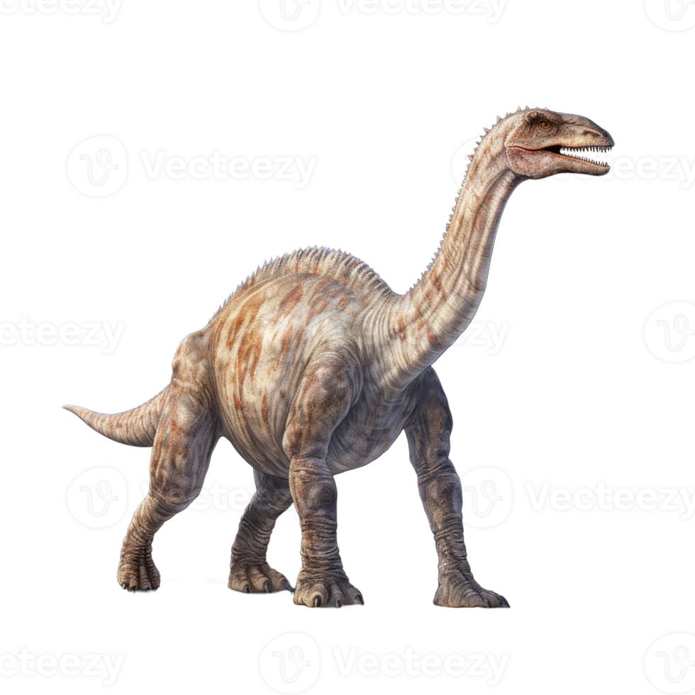 AI generated Realistic Camarasaurus, on transparent background. png