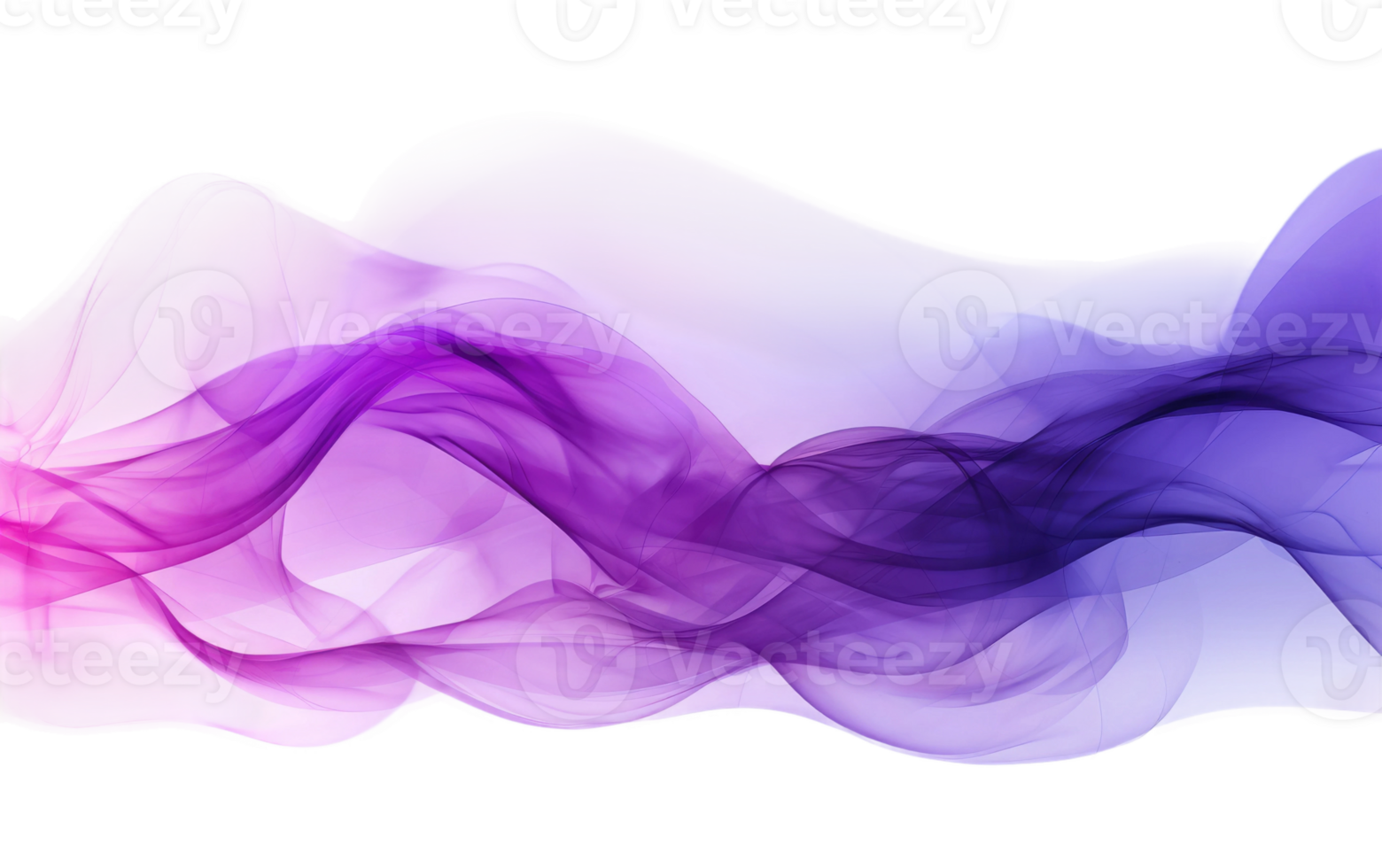 AI generated Purple Abstract Smoke Artistic Pattern on Transparent background png