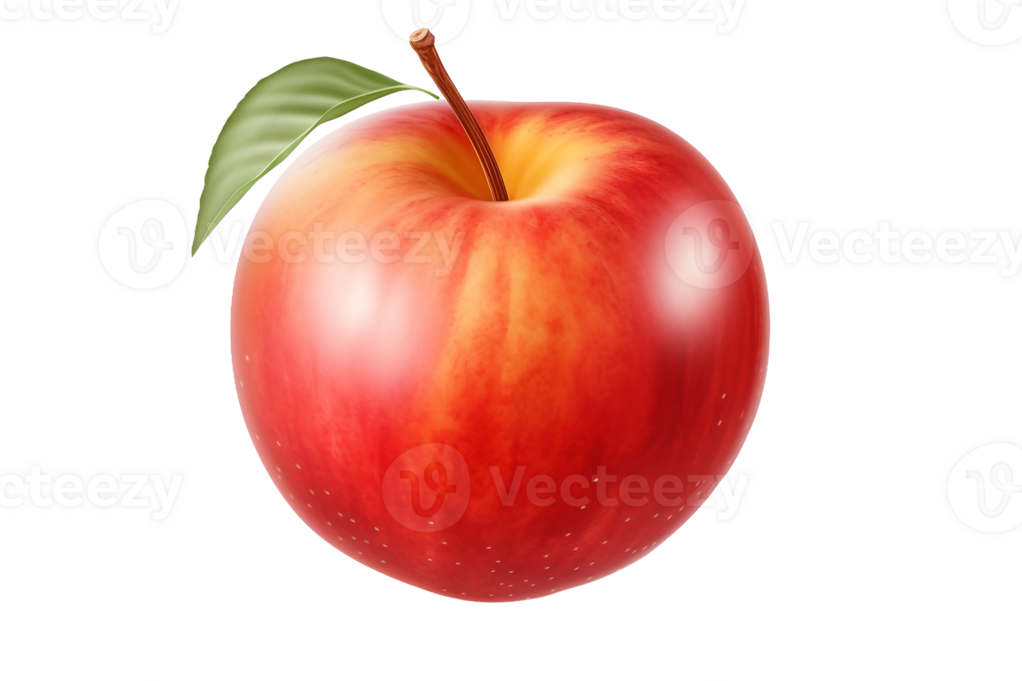 AI generated Nectarine Fruit on Transparent background png