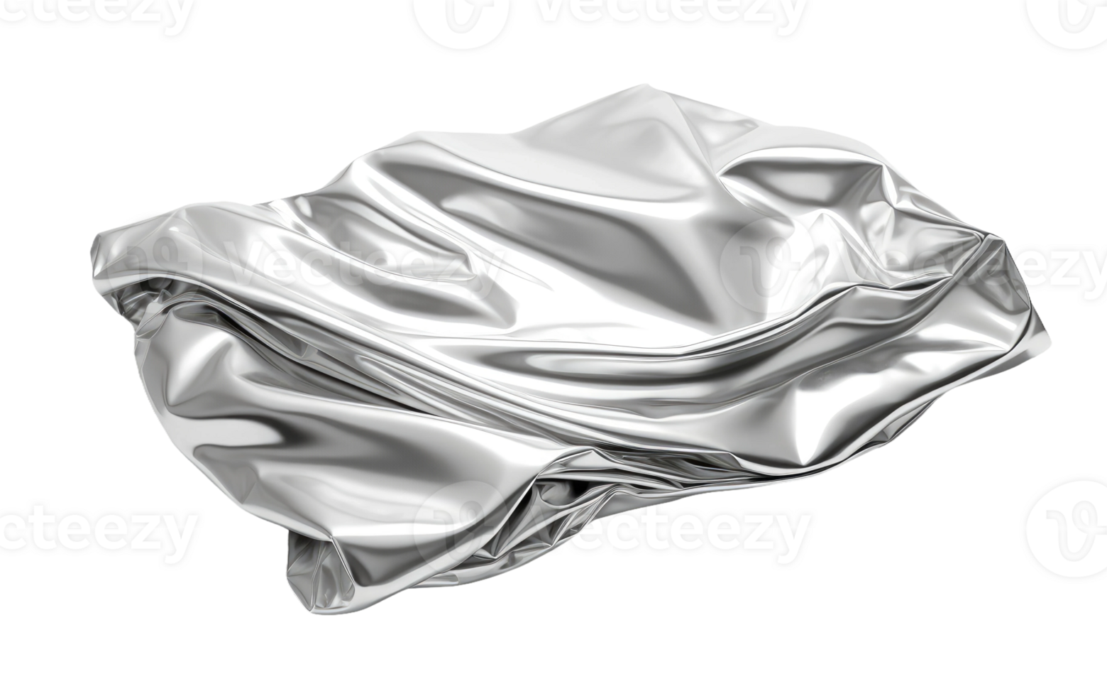 AI generated Tinfoil on Transparent background png