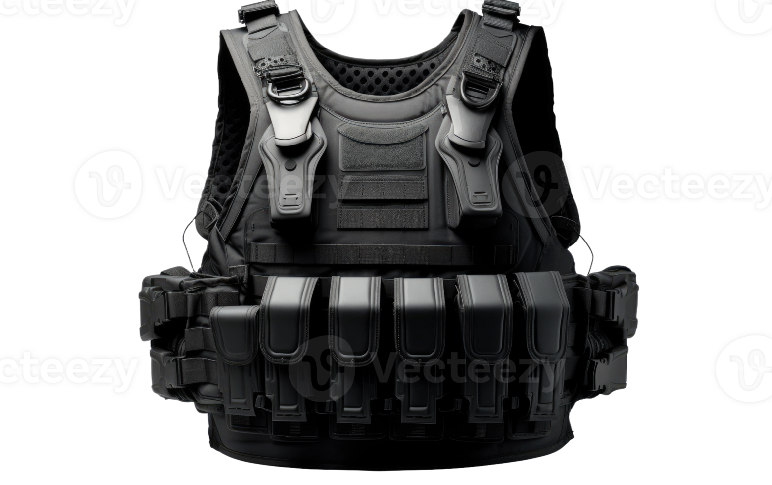 AI generated Bulletproof Vest and Body Armor on Transparent background png