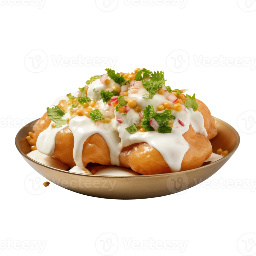AI generated Delicious Dahi Puri 3D png