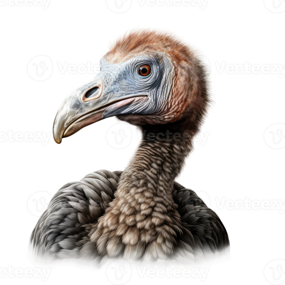 AI generated Realistic Dodo Bird Illustration, on transparent background. png