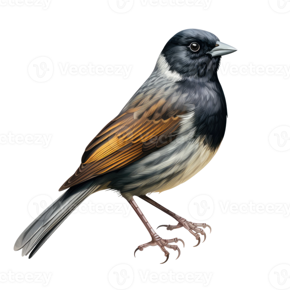 AI generated Majestic Dusky Seaside Sparrow, on transparent background. png
