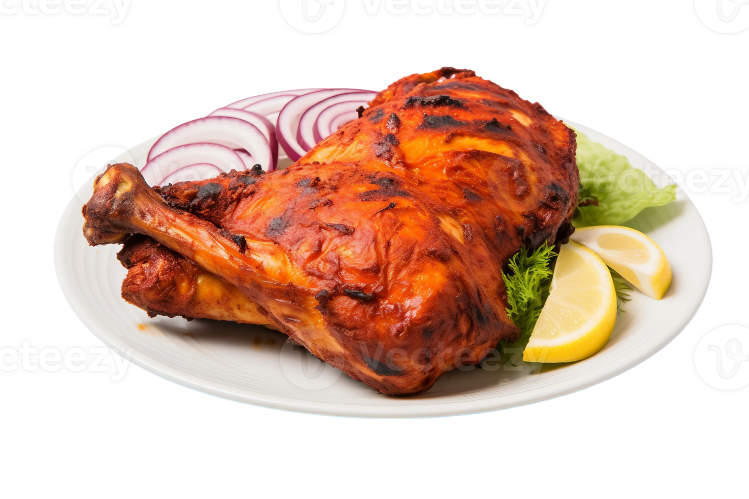 AI generated Savory Chicken Dish on Transparent Background png