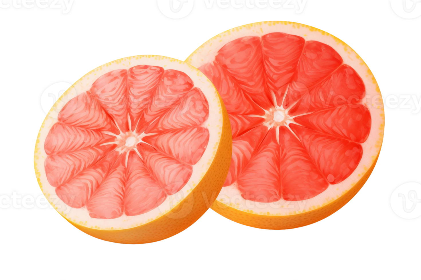 AI generated Zesty Grapefruit Delight on Transparent background png