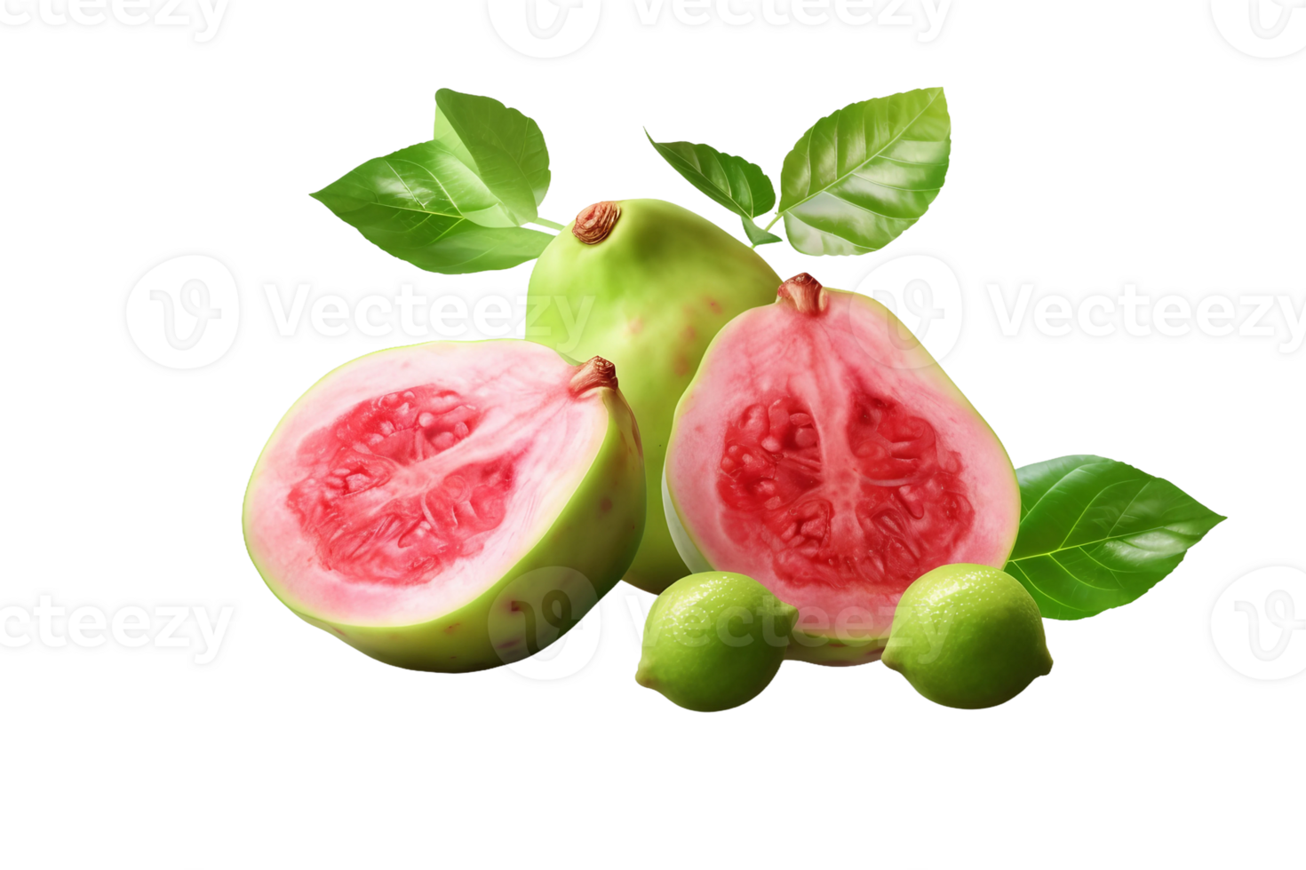 AI generated Ripe Guava Fruit on Transparent background png