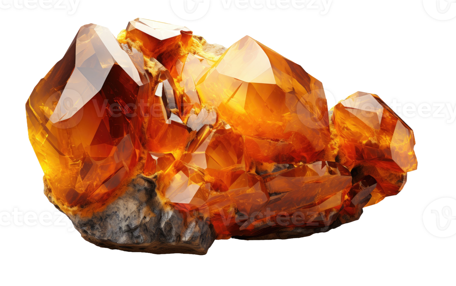 AI generated Gemstone Onyx Mineral on Transparent background png