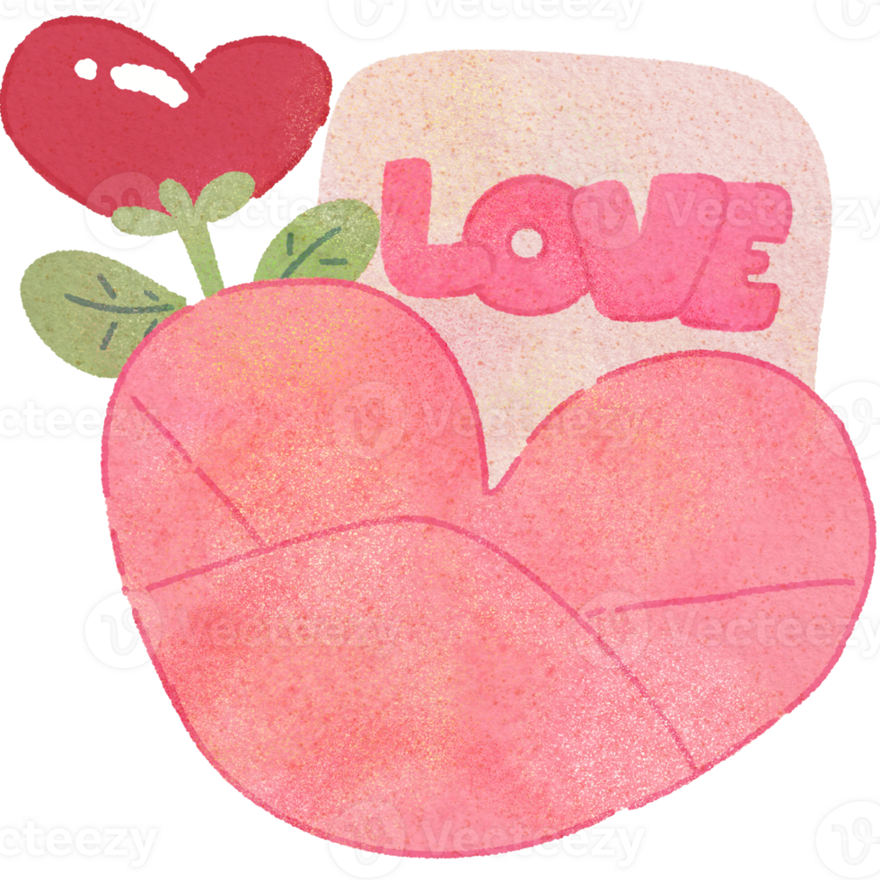Valentine Cute Envelope With Heart For Valentine's Day png