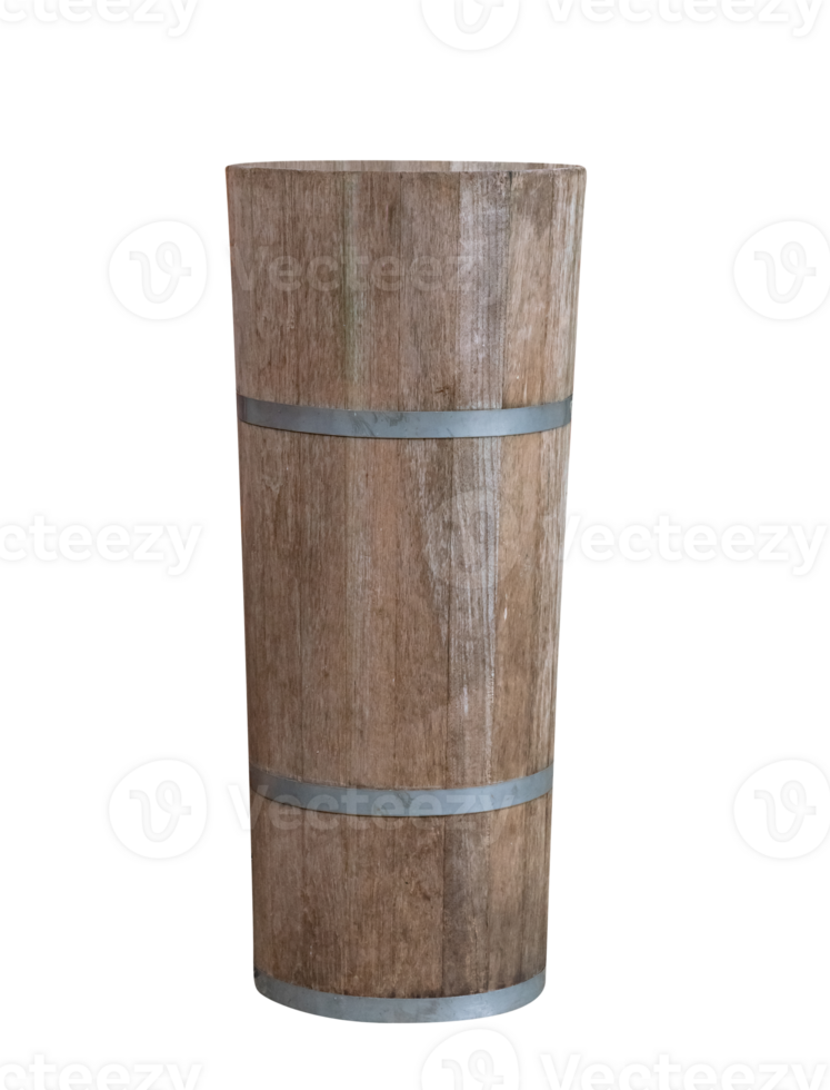 Wooden bucket isolated png