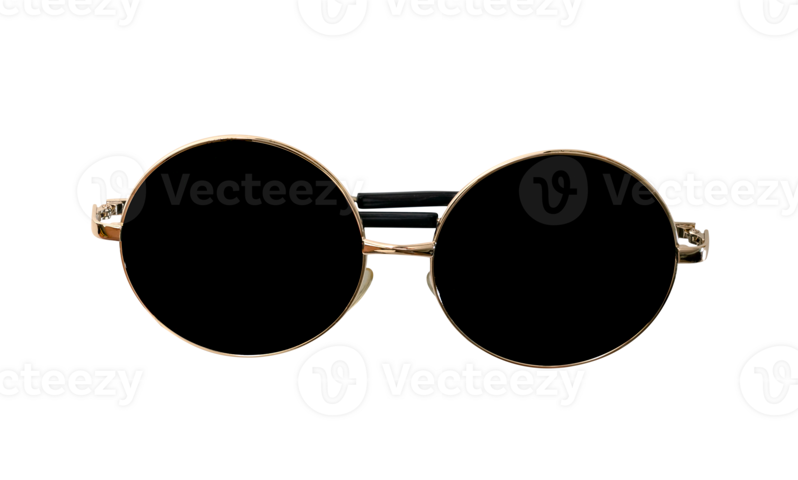 closeup golden sunglasses  isolated png