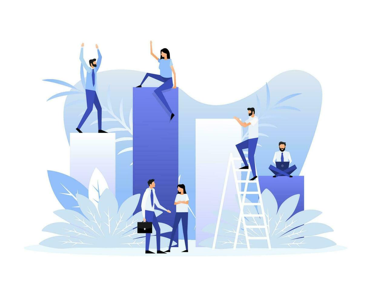 Social media marketing. Flat illustration. Isometric illustration. Flat design vector