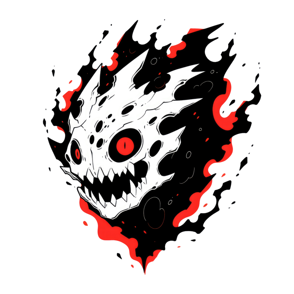 AI generated monster character illustration for your t-shirt design png