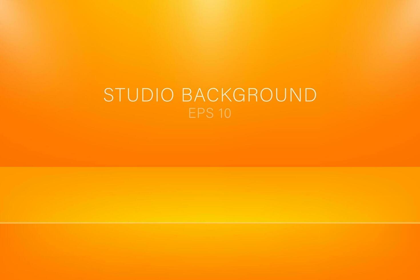 Modern studio background, great design for any purposes. Vector orange abstract background. 3d vector illustration.