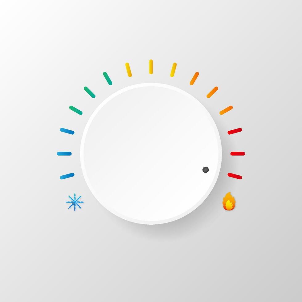 caliente y frío temperatura icono. Dom y copo de nieve. vector