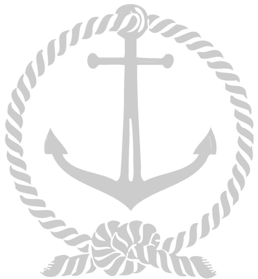 Anchor with rope vector