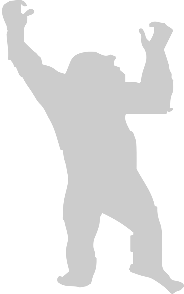 Ape standing vector
