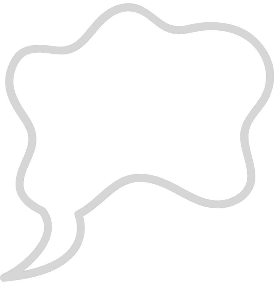 Bubbles speech outline vector