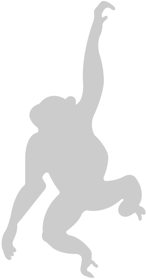 Ape Hanging vector