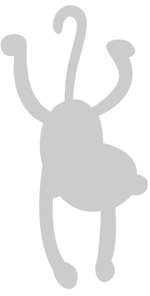Ape hanging vector