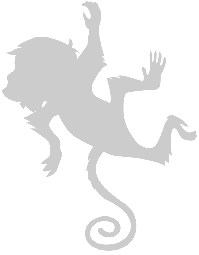 Ape hanging vector
