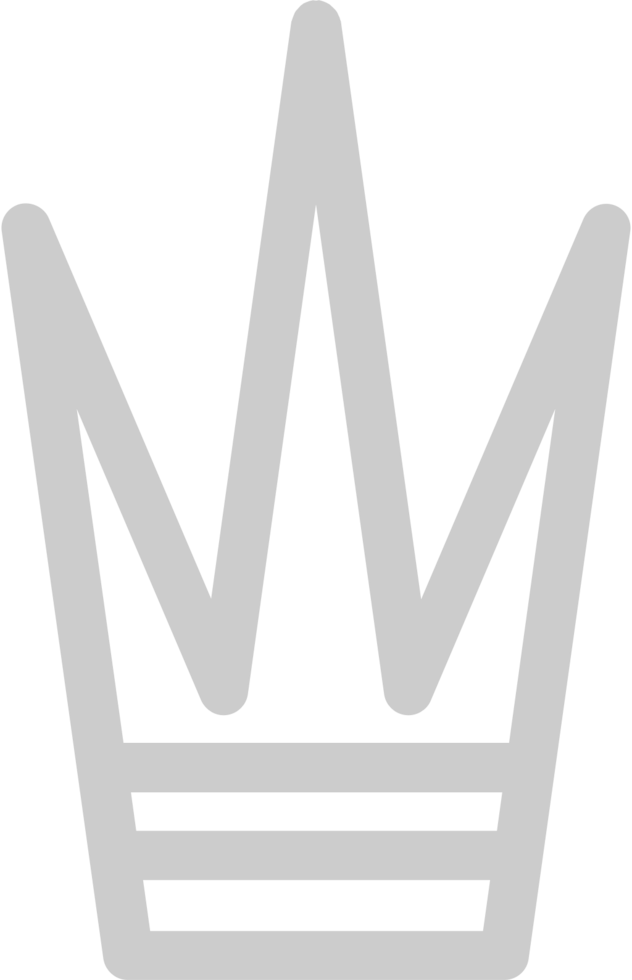 Crown outline vector