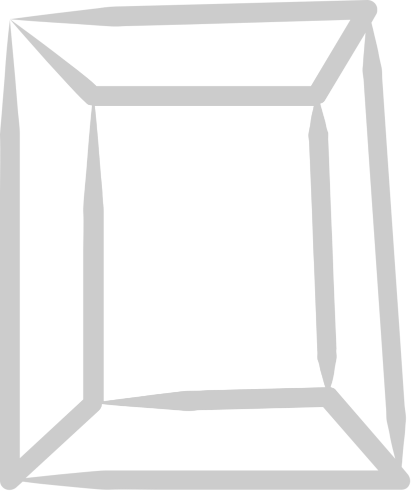 Diamond line square vector