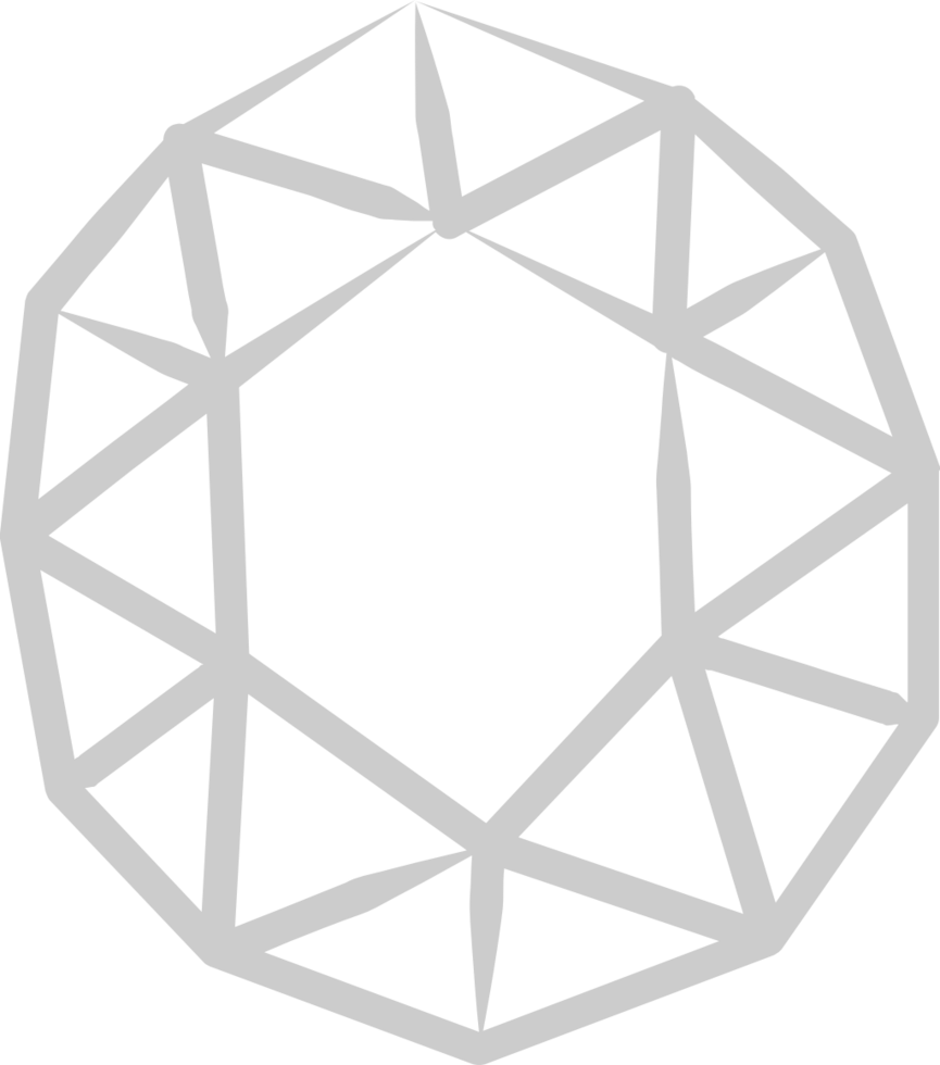 Diamond line circle vector