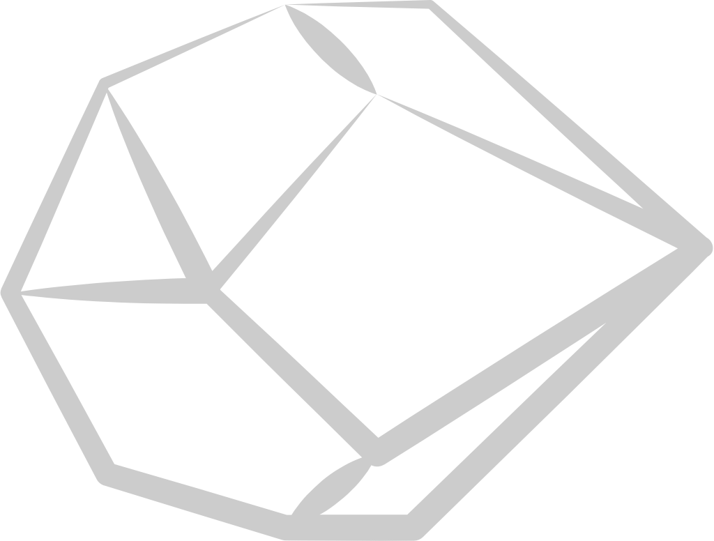 Diamond rough line vector
