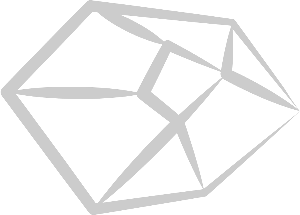 Diamond rough line vector