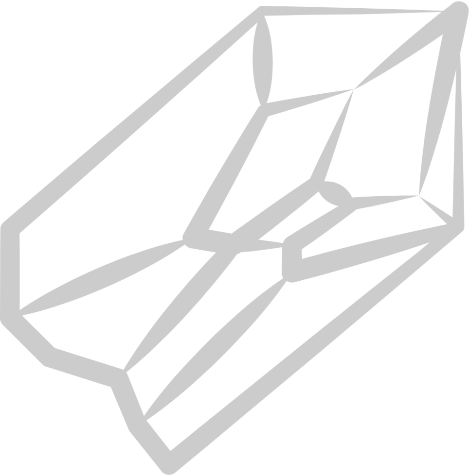 Diamond rough line vector