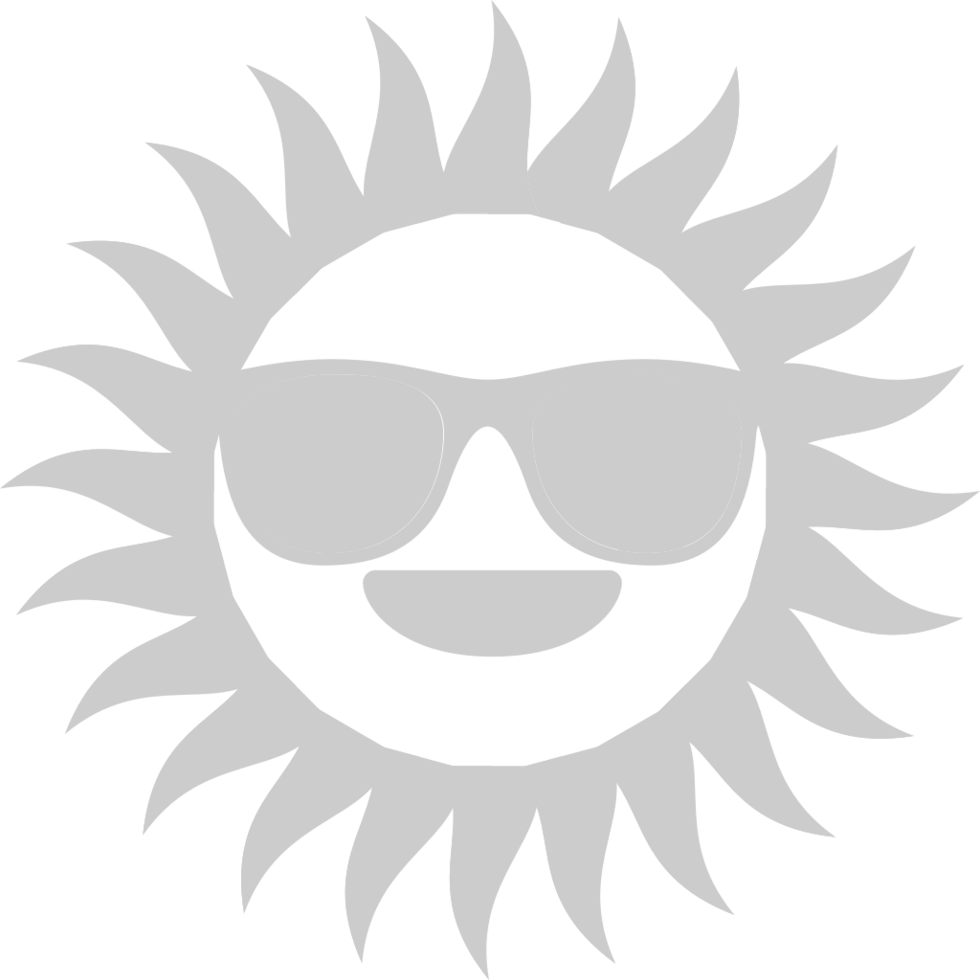 Emoji sun vector