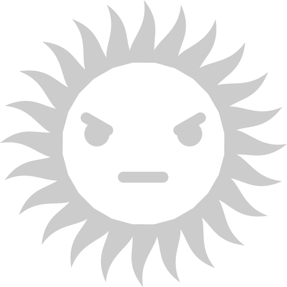 Emoji sun vector