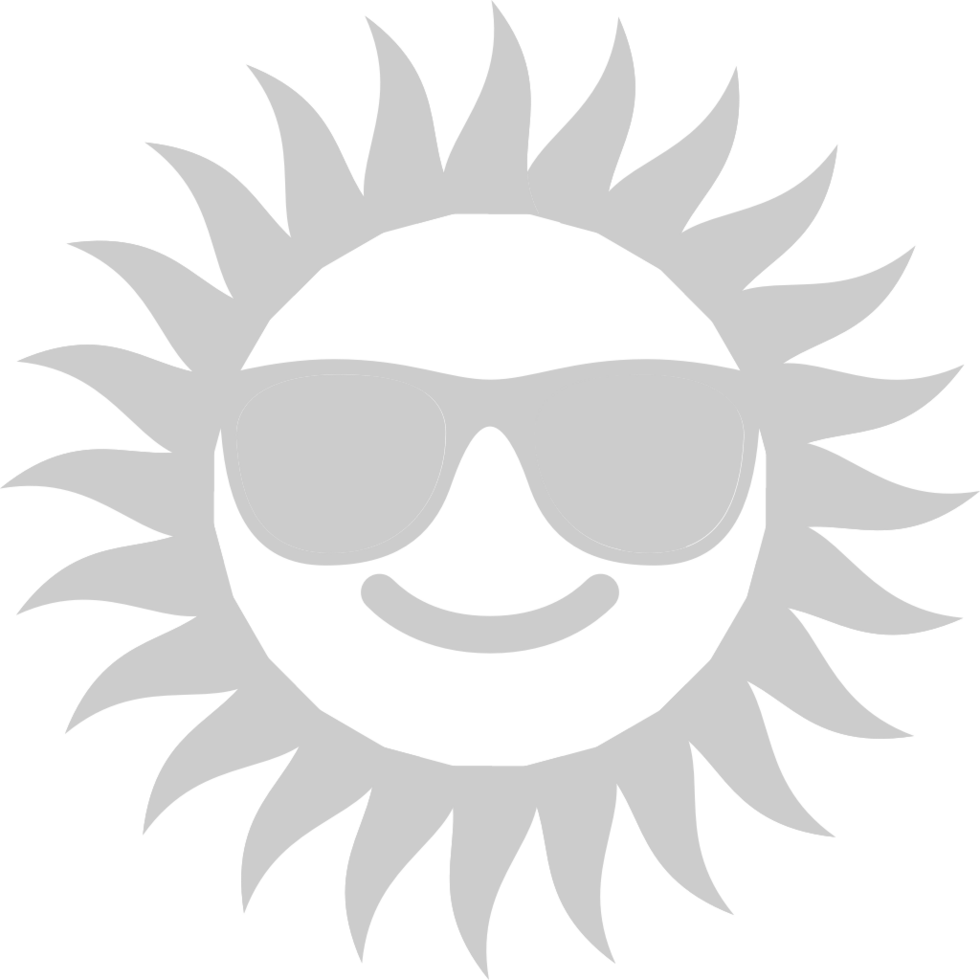 Emoji sun vector