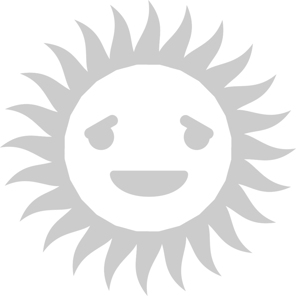 Emoji sun vector