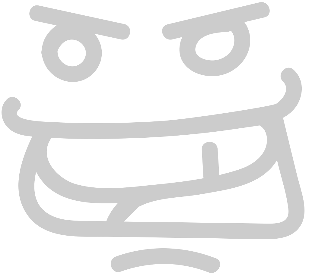 Emoji line angry vector