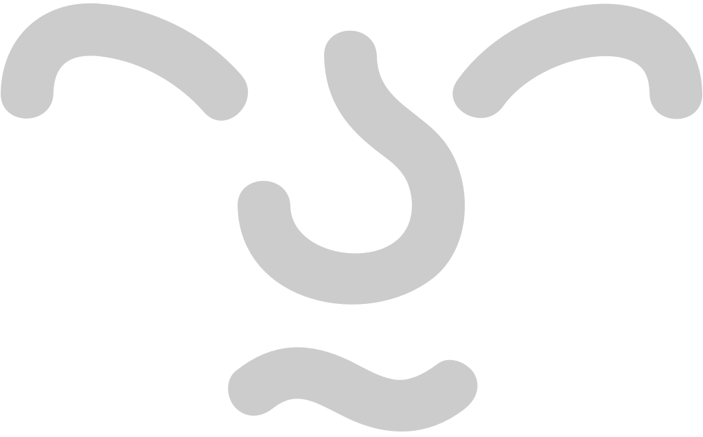 Emoji face simple think vector