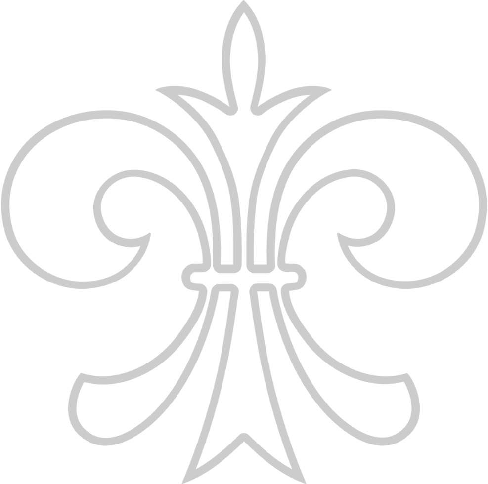 Fleur de lis outline vector