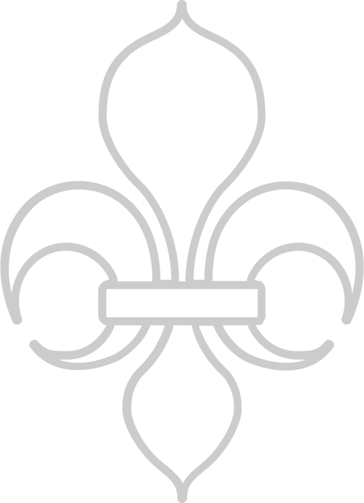 Fleur de lis outline vector