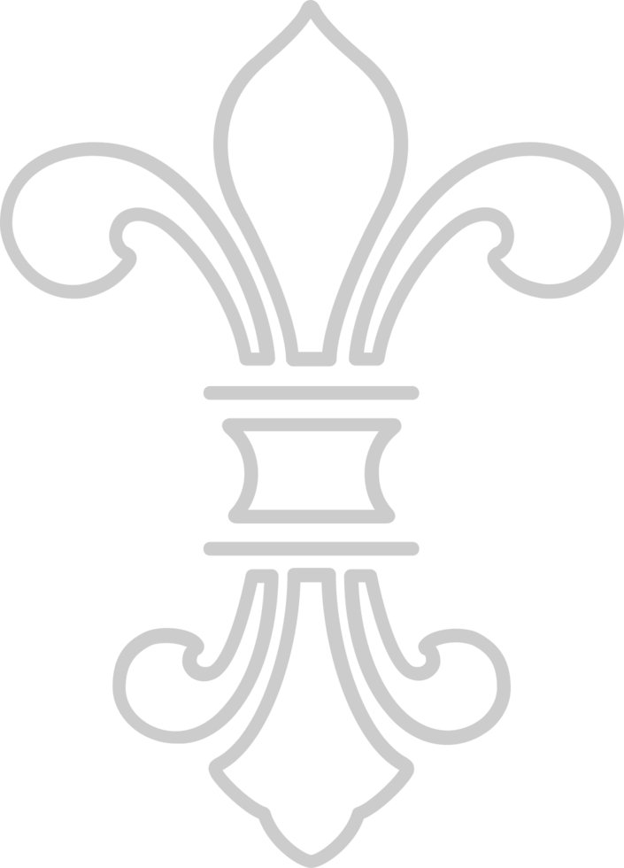 Fleur de lis outline vector