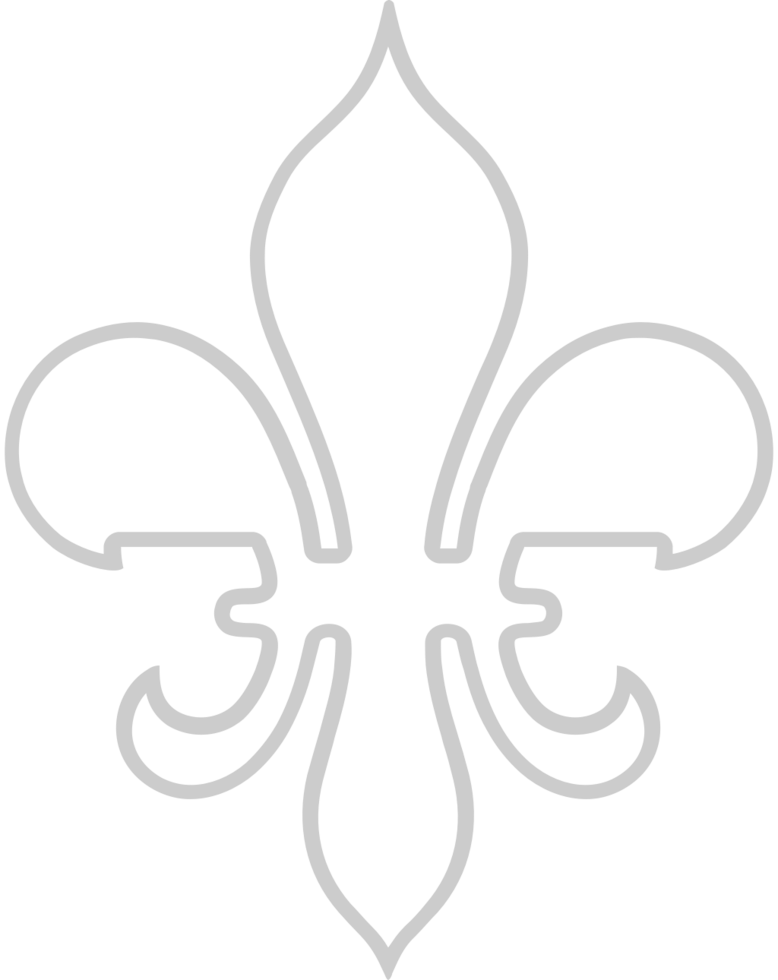 Fleur de lis outline vector