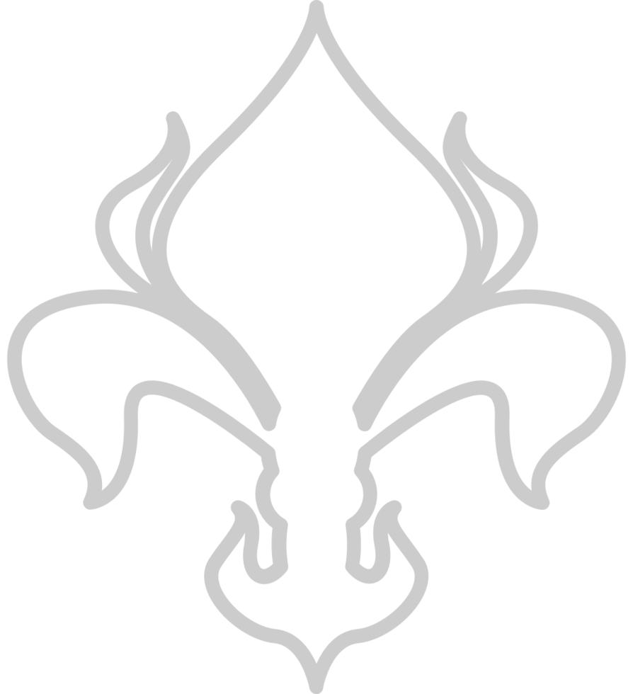 Fleur de lis outline vector