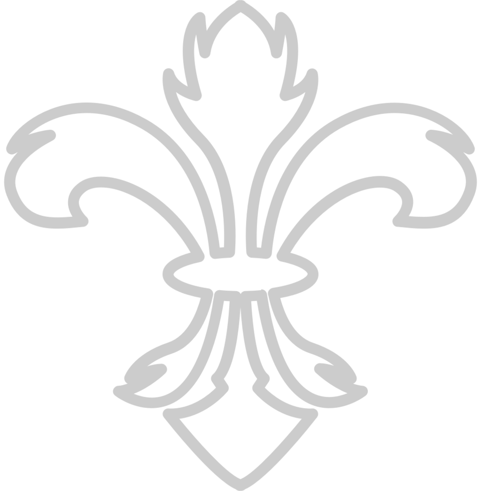 Fleur de lis outline vector